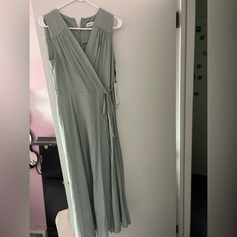 Calvin Klein Light Gray Maxi Dress